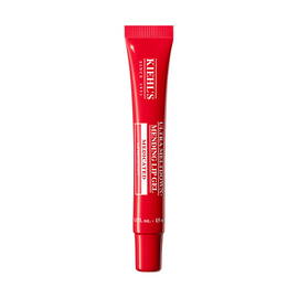 A red tUn tubo rojo de Kiehl's Ultra Facial Advanced Barrier Mending Lip Gel, un tratamiento formulado para reparar e hidratar la barrera de humedad de los labios.