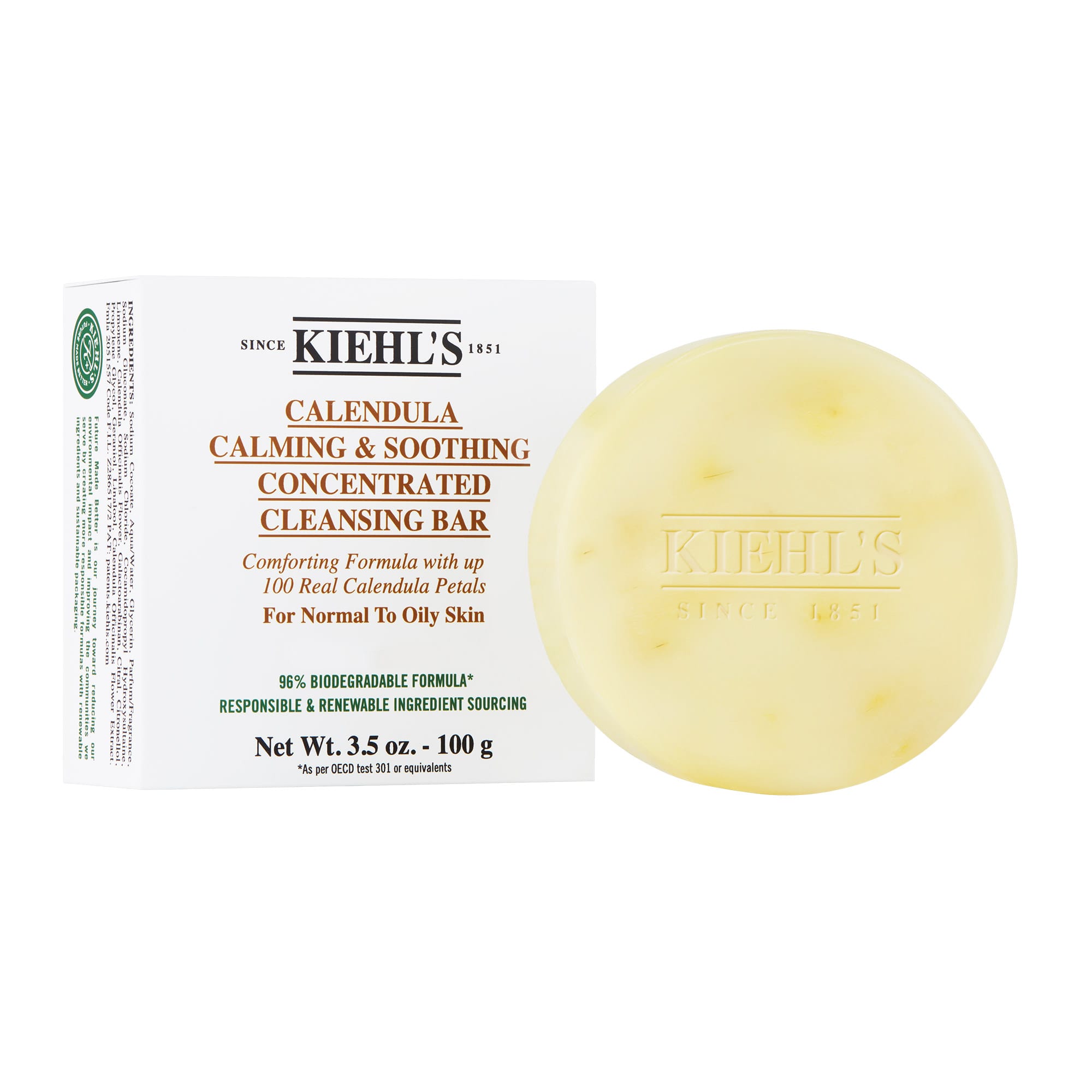 Calendula Calming & Soothing Concentrated Cleansing Bar Kiehl’s