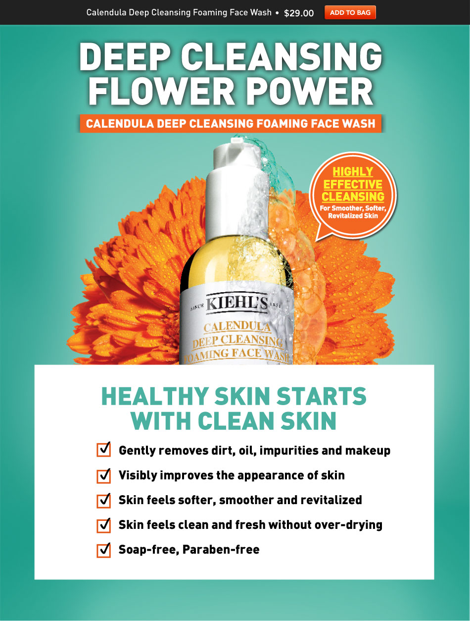 Calendula Deep Cleansing Foaming Face Wash Kiehl